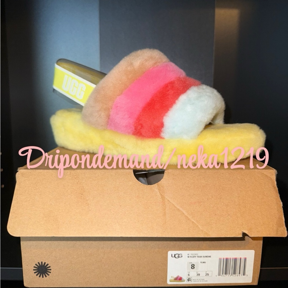 UGG Fluff Yeah Slide- Sundae